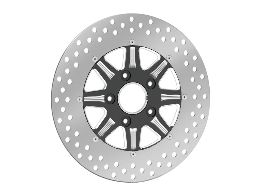 Harley Davidson Touring [2000-2007]-Velocity 2-part brake disc black ...