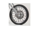 Harley Davidson Sportster [1986-2010]-Nitro brake disc stainless steel polished 11.5 "-7