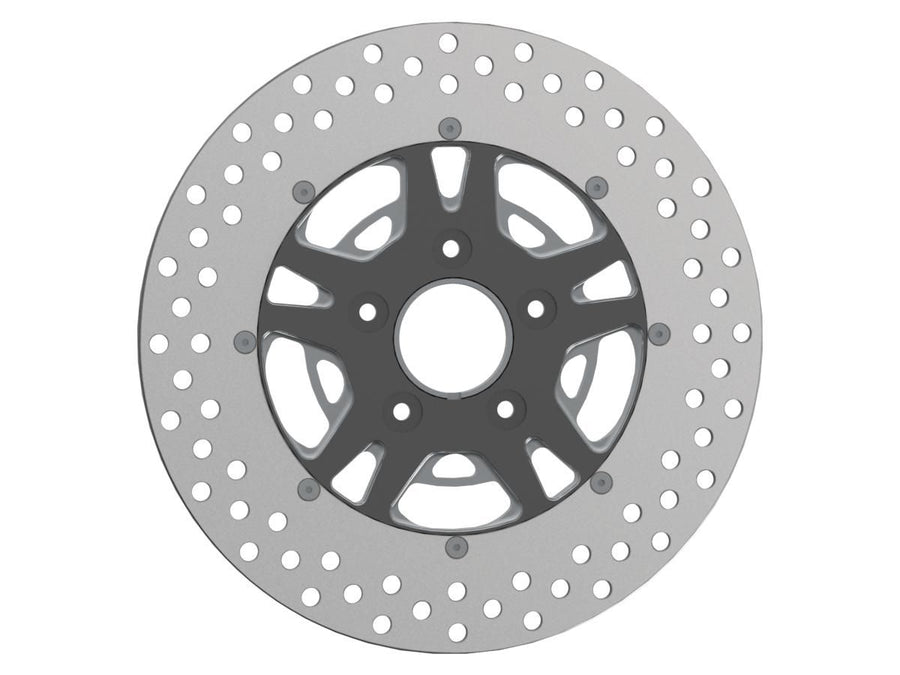 Harley Davidson Sportster [1986-2013]-T-5 2-part brake disc Midnight Series ...