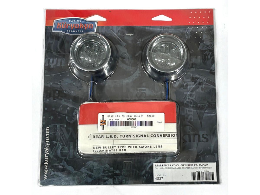 Harley Davidson-Heck-LED-LED-Blinker conversion, bullet "Smoke" lens