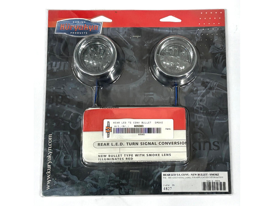 Harley Davidson-Heck-LED-LED-Blinker conversion, bullet "Smoke" lens