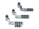 Harley Davidson-Big ISO motorway footrest with offset & 1-1/4 "Magnum-3