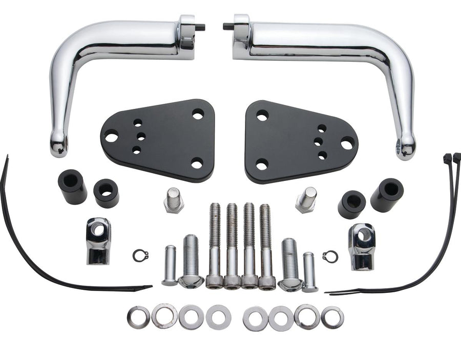 Harley Davidson Sportster [2004-2020]-adjustable motorway footrest brackets
