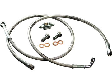 Harley Davidson Flhri [2004-2006]-OEM Style Dot brake line made of stainless steel