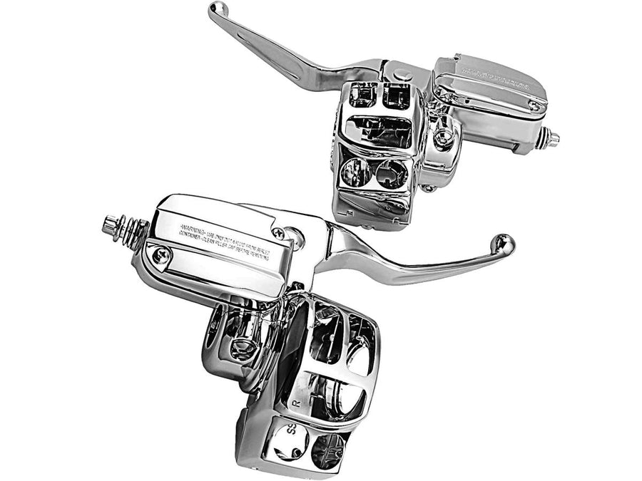 Harley Davidson Touring [2014-2020]-Touring hand control set Chromy hydraulics