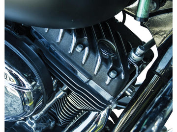 Harley Davidson Dyna [1999-2017]-Ribsters Rocker Box cover black cut - 0