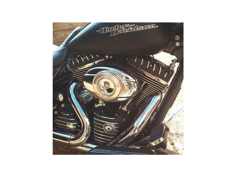 Harley Davidson Dyna [1999-2017]-Ribsters Rocker Box cover black cut