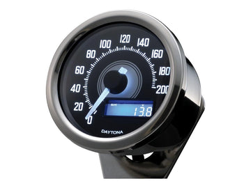 Harley Davidson Sportster [1986-2013]-Velona60 Tachometer polished stainless steel - 0