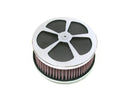 Harley Davidson-5-Spade Hi-Flow air filter chrome-3