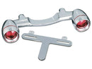 Harley Davidson Flhs [1991-1993]-Bullet Light Heckblinkerbar Chrom red red-1