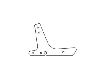 Harley Davidson Sportster [2004-2020]-Sissy bar side plates Chrom
