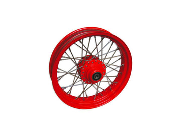 Harley Davidson FXDWG [2000-2003]-40-spoke wheels of polished stainless steel spoke