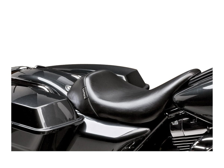 Harley Davidson Touring [2002-2007]-Bare Bones Solo Seats smooth black vinyl
