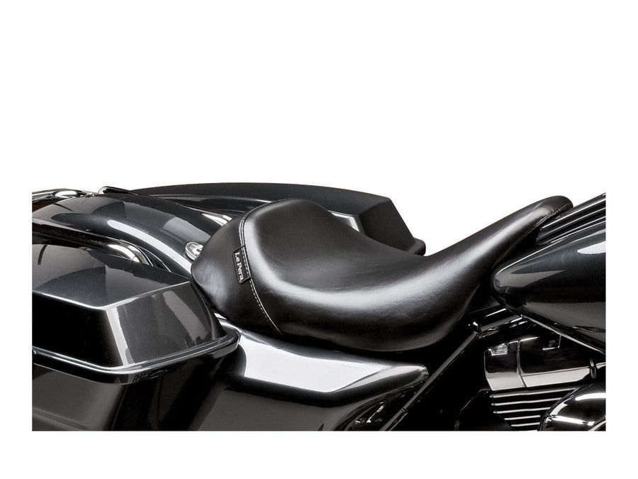 Harley Davidson Touring [2002-2007]-Bare Bones Solo Seats smooth black vinyl