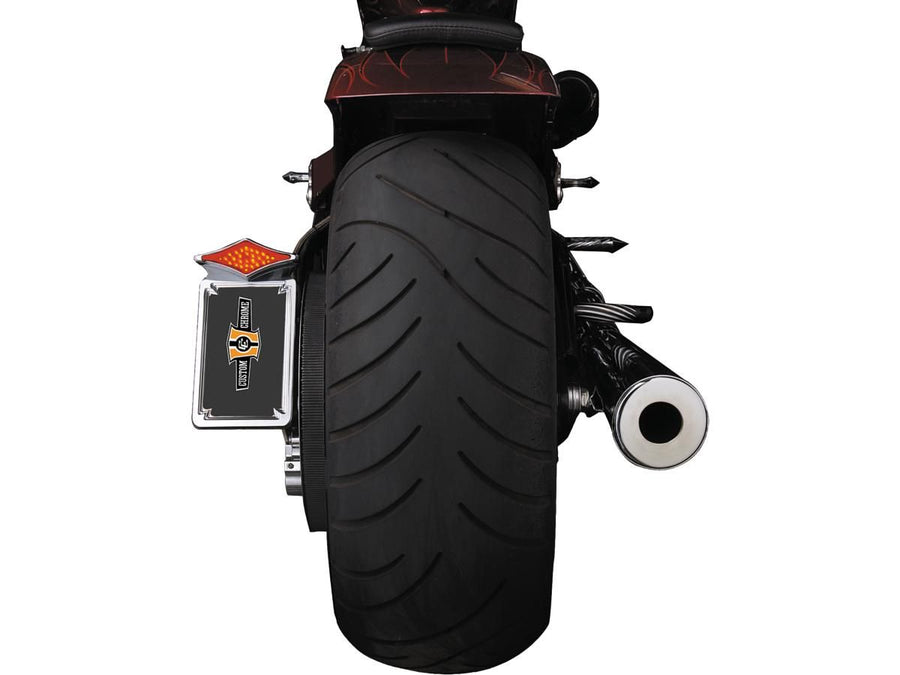 Harley Davidson Softail [1987-1999]-vertical rear light & license plate holder set
