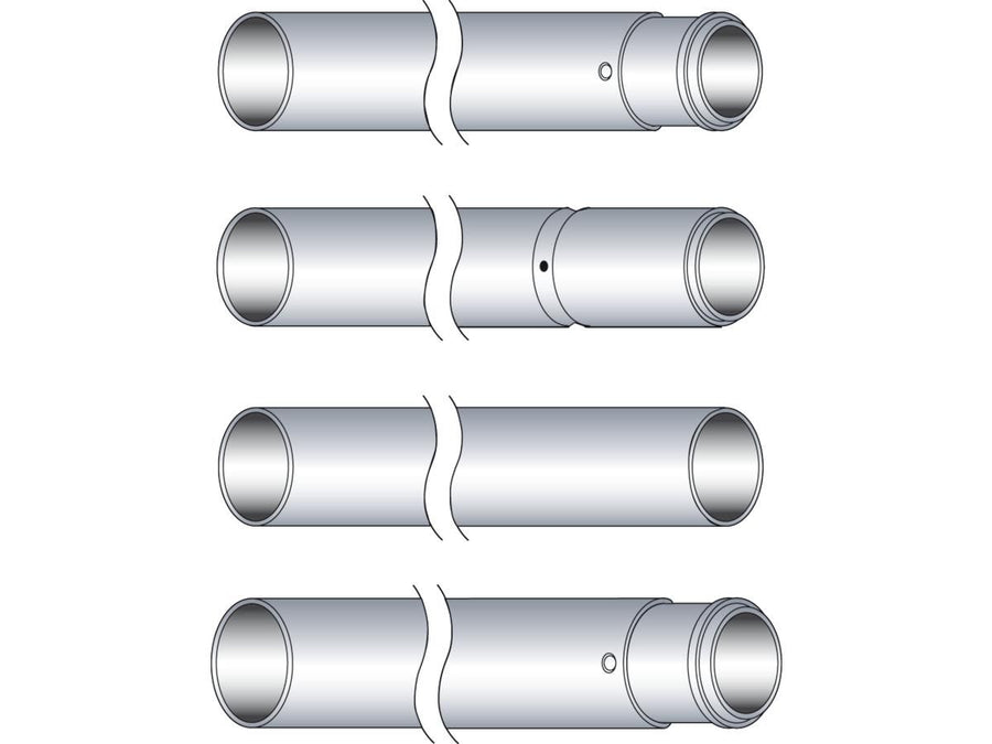 Harley Davidson Softail [1984-1999]-41mm hard chrome fork pipes FL +6 "/Flst +4"/FXST