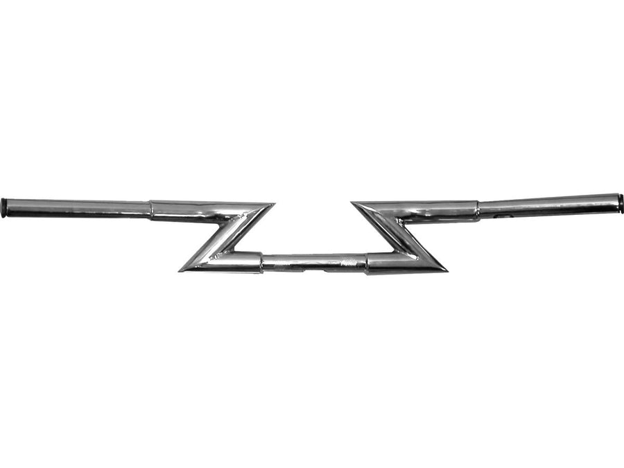 Harley Davidson Sportster [1982-2020]-1 1/4 "Z-bar handlebar with dellen 3-hole chrome