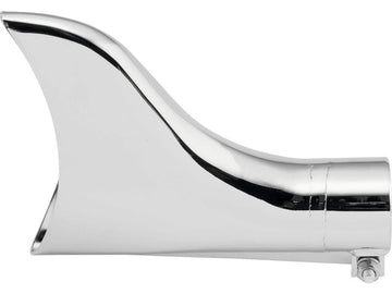 Harley Davidson-clampable fishtail exhaustive piece of chrome 1.75 "