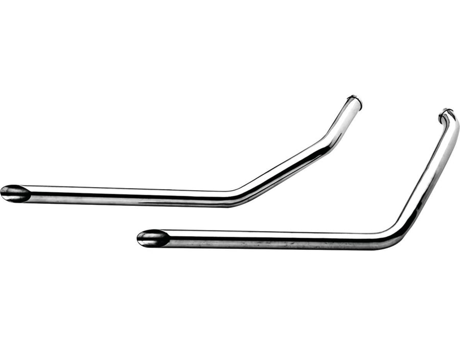 Harley Davidson Dyna [1991-2011]-Slash Cut Drag Pipes for Dyna models Chrome 1.75 "