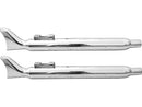 Harley Davidson Touring [1995-2016]-Fishtail Slip-on silencer chrome-1