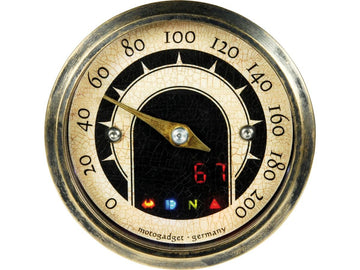 Harley Davidson Sportster [1986-2013]-Motoscope Tiny Vintage Tachoscala: 200 MPH;