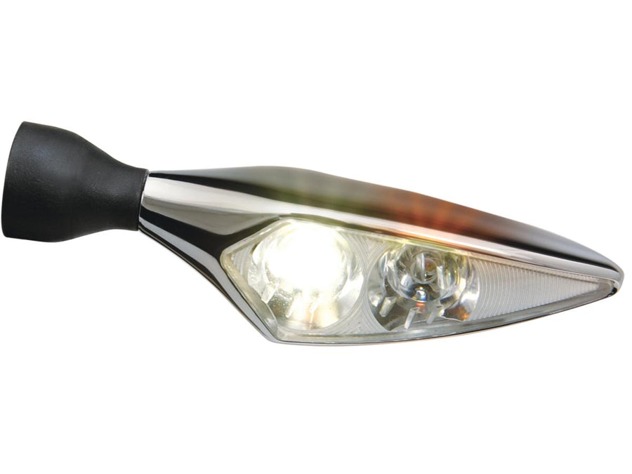 Harley Davidson - Micro Rhombus PL Titan Led turn signal/position light at the front left titanium