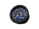 Harley Davidson Sportster [1986-2013]-Velona60 Tachometer black stainless steel-1