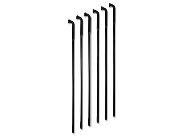 Harley Davidson - TTS Speichen set, 21 "long, black chrome -plated, for TTS rims - 0