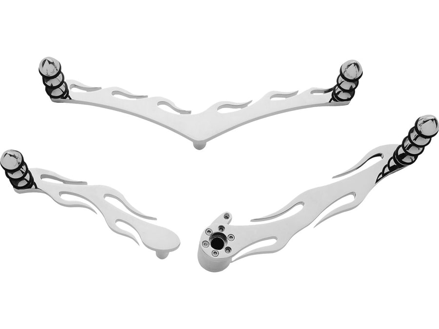 Harley Davidson Touring [1997-2007]-Flame T/SHFT control set Tax arm