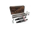 Harley Davidson Dyna [1991-2005]-Slammer lowering rate chrome at the front-3