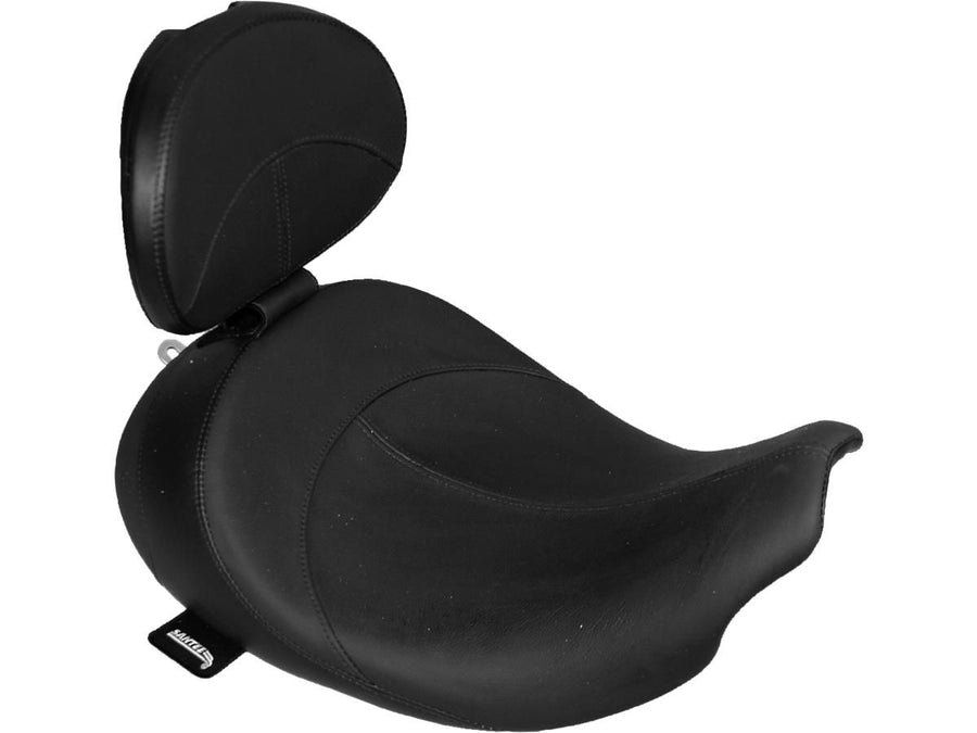 Harley Davidson Flhri [2004-2006]-Hydra smooth seat black leather vinyl
