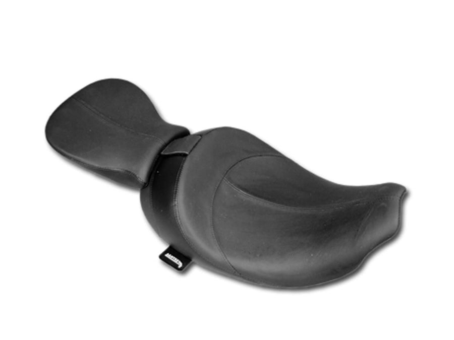 Harley Davidson Flhr [2016-2022]-Hydra smooth seat black leather vinyl