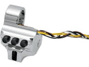 Harley Davidson - contour switch housing assembly four buttons (1 OEM switch) ...-1