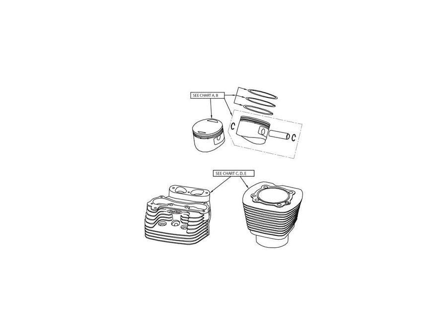 Harley Davidson Revtech 125 [2009-2019]-125 NAT cylinder 4-1/4 "