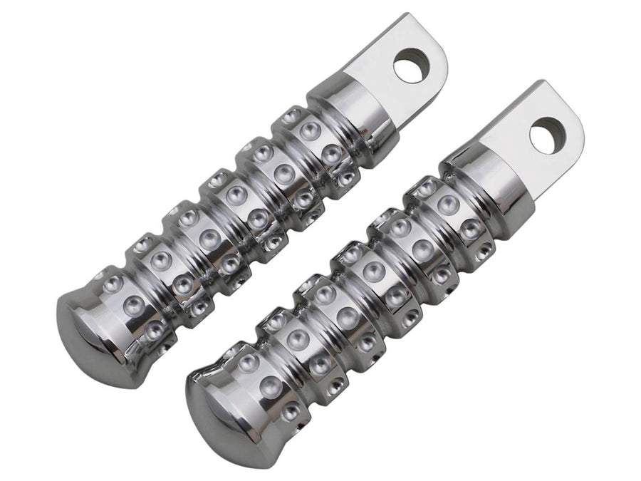 Harley Davidson Sportster [1991-2020]-ribbed footrest chrome