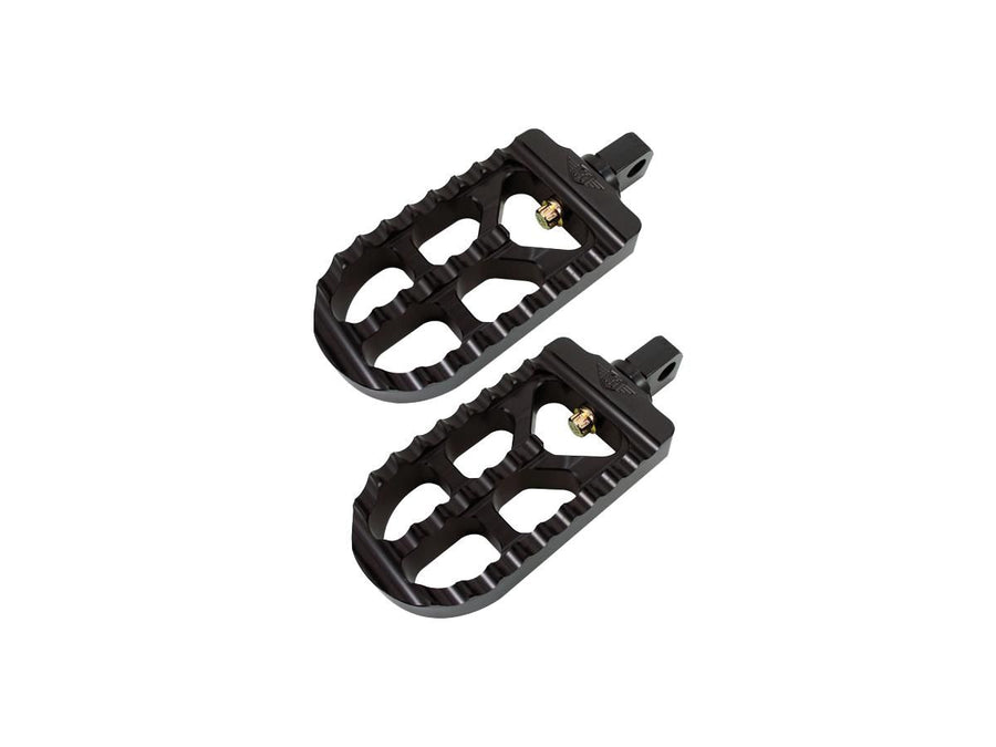 Harley Davidson Sportster [1991-2020]-Long corrugated adjustable footrests long