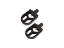 Harley Davidson Sportster [1991-2020]-Short corrugated adjustable footrests-3