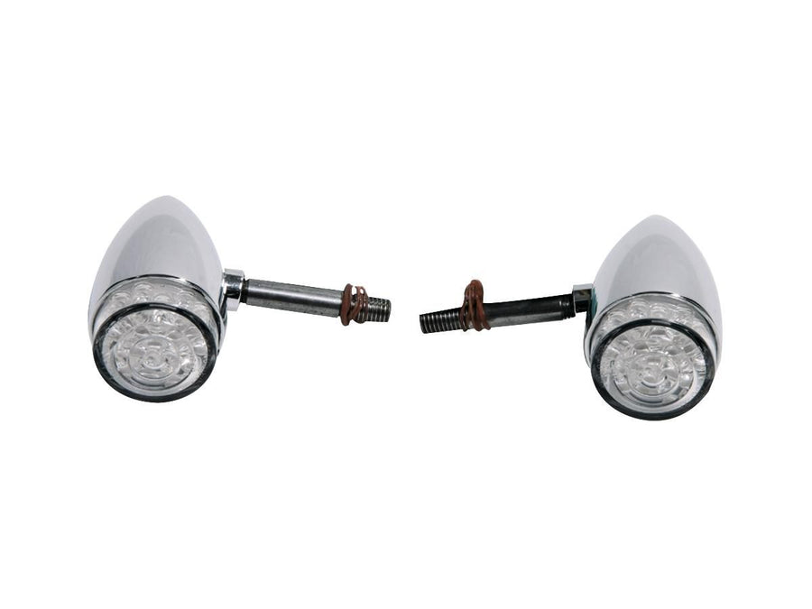 Harley Davidson - Bullet Led Blinker Aluminum Clear Led