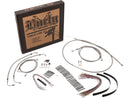 Harley Davidson FXS [2011-2012]-18 "Gorilla bar cable set stainless steel clear ...-1