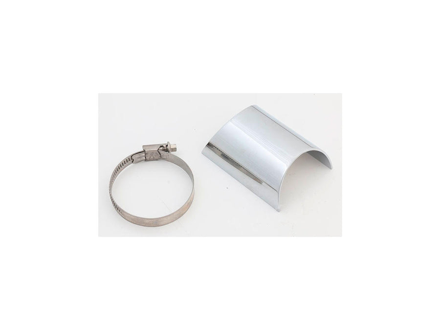 Harley Davidson - Heat shield at the back straight E3 stainless steel chrome