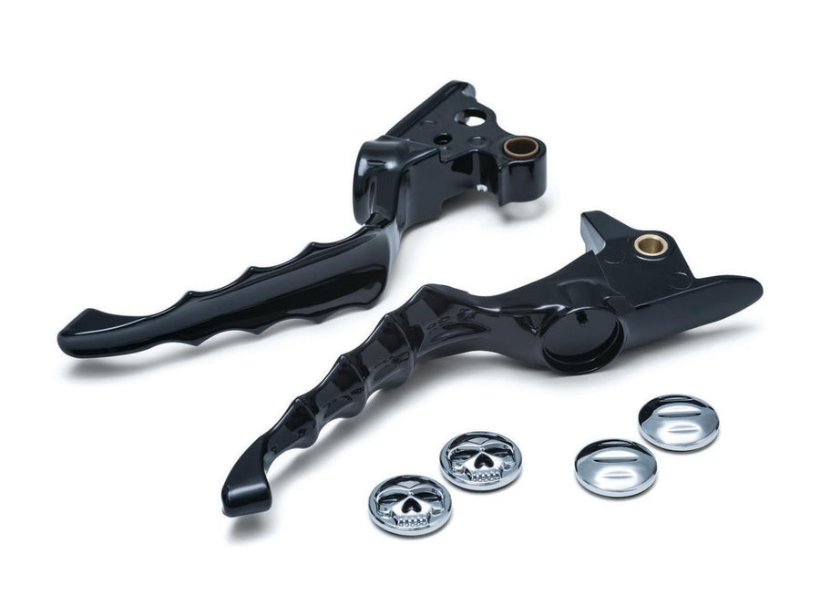 Harley Davidson Softail [2018-2024]-Zombie hand control lever glossy black black