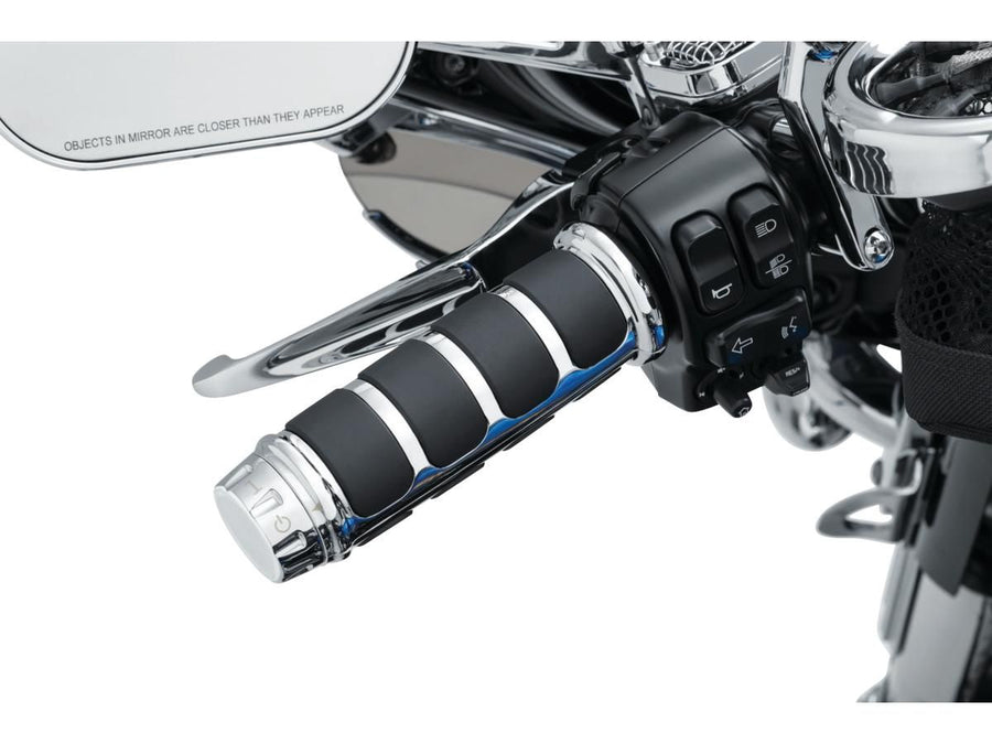 Harley Davidson Touring [2008-2024]-ISO handle covers for HD heated handles chrome