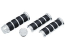 Harley Davidson Touring [2008-2024]-ISO handle covers for HD heated handles chrome-4