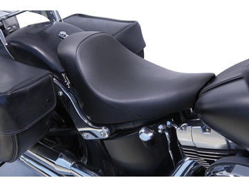 Harley Davidson FLSTF [2014-2017]-Minimalist Solo Vinyl seat black vinyl