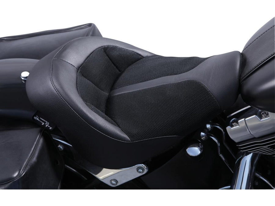 Harley Davidson Flstf [2014-2017]-Bigist Solo Air-2 seat black