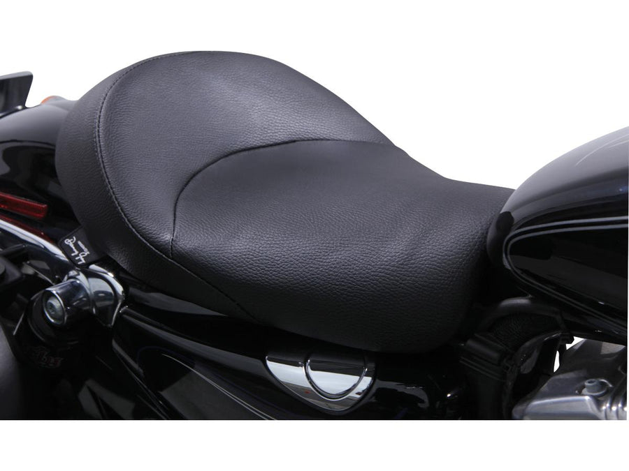 Harley Davidson Sportster [2004-2020]-Bigist solo vinyl seat black vinyl