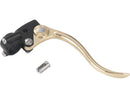Harley Davidson - Deluxe brake base Montage brass polished lever black 1 "-3