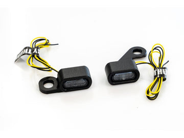 Harley Davidson Touring [2021-2024]-stripes LED turn signal in black powder-coated - 0