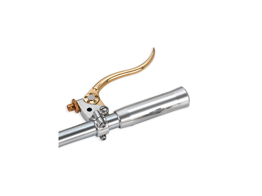 Harley Davidson - Deluxe brake lever holder brass polished lever aluminum