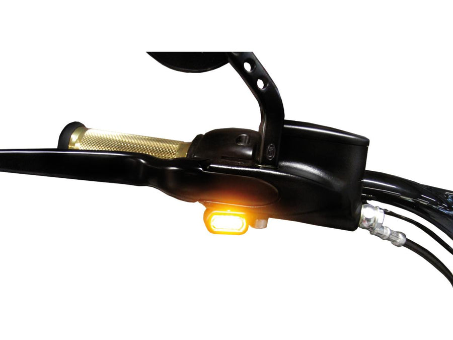 Harley Davidson Sportster [2014-2020]-Striped Led turn signals black